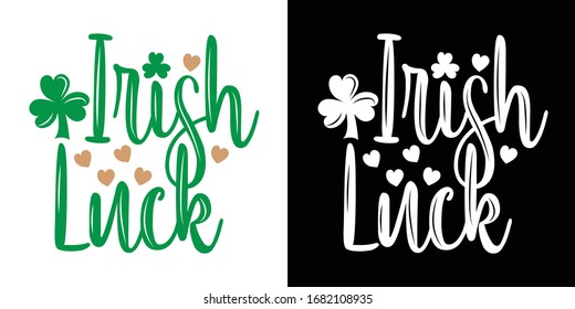 Irish Luck Printable Vector Illustration