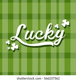 Irish lucky clover vector illustration for St. Patrick's Day