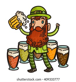 irish man and craft beers