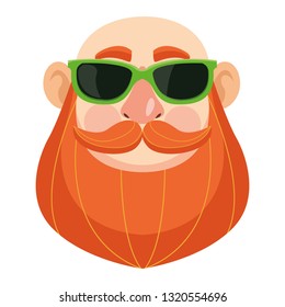Irish man face