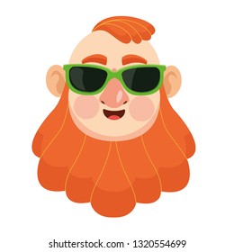 Irish man face