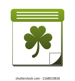 Irish planner st patricks day green lines