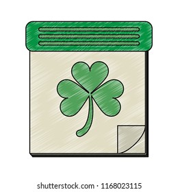 Irish planner st patricks day scribble