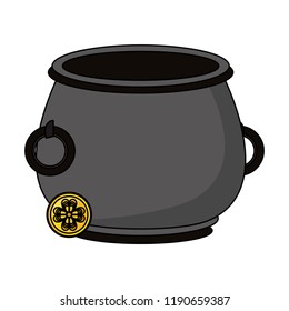Irish pot with coin