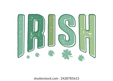 Cita del día de San Patricio Retro Irlandés Diseño de camiseta 