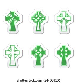 Irish, Scottish celtic cross vector sign
