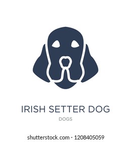 Irish Setter dog icon. Trendy flat vector Irish Setter dog icon on white background from dogs collection, vector illustration can be use for web and mobile, eps10