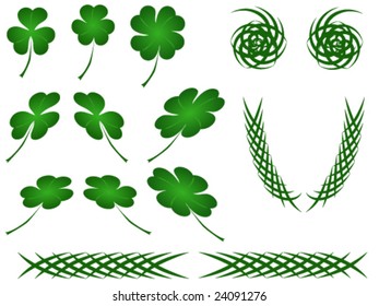 Irish Shamrock Clover Celtic Vector