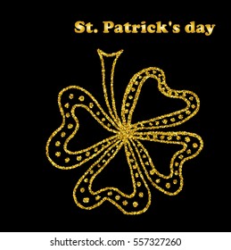 Irish Shamrock Clover Celtic Vector.