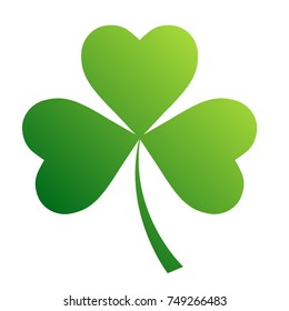 Irish shamrock leaves background for Happy St. Patrick's Day. EPS 10.