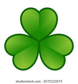 Irish shamrock three leaf clover symbol of Ireland vector illustration