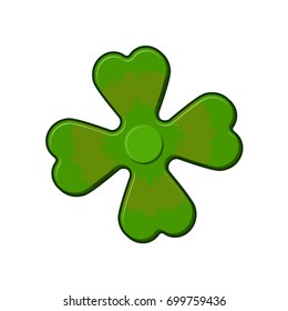 Irish spinner clover shamrock. Hand toy for Ireland. Green Clover Fidget finger 
