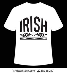 Irish St. Patrick's Day Shirt Print Template, Lucky Charms, Irish, everyone has a little luck Typography Design