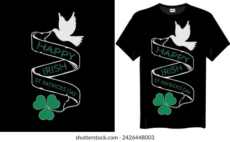 Irish St Patricks Day T-shirt Design - Happy St Patricks Day Irish T-shirt Design
