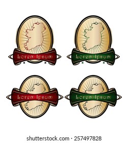 Irish style label set