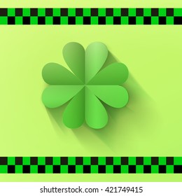 Irish Style Vector Design Template for Your Greetings Card