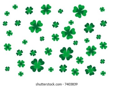 Irish symbol background quadrifoliate Patrick Fourleaf