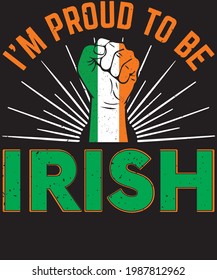 Irish today hungover tomorrow St Patrick's Day and Irish t-shirt design.