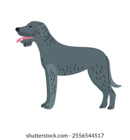 Irish wolfhound icon clipart avatar logotype isolated illustration