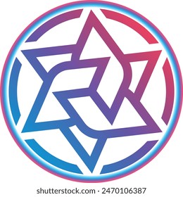 irisnet-iris cryptocurrency logo illustrations on abstract background. 3d illustrations.