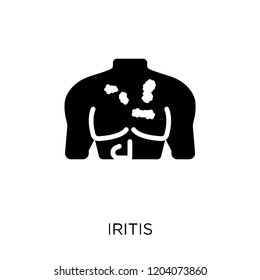 Iritis icon. Iritis symbol design from Diseases collection. Simple element vector illustration on white background.