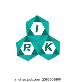 IRK creative minimalist letter logo. IRK unique vector initials alphabet letter logo design
