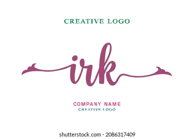 IRK lettering logo is simple, easy to understand and authoritative