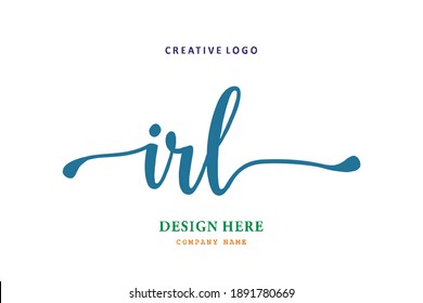 IRL lettering logo is simple, easy to understand and authoritative