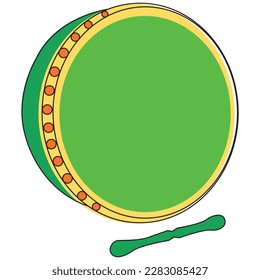 Irland Bodharn Illustration Vektorgrafik perfekt für den heiligen Patrizientag