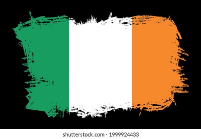 Irland Country Flag Splash Free Vektorgrafik