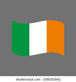 irland flag icon vector