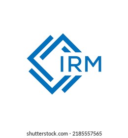 IRM letter logo design on white background. IRM creative circle letter logo concept. IRM letter design.
