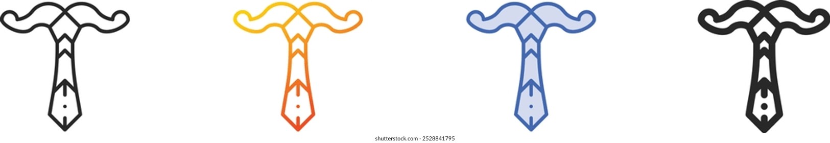 irminsul icon.Thin Linear, Gradient, Blue Stroke and bold Style Design Isolated On White Background