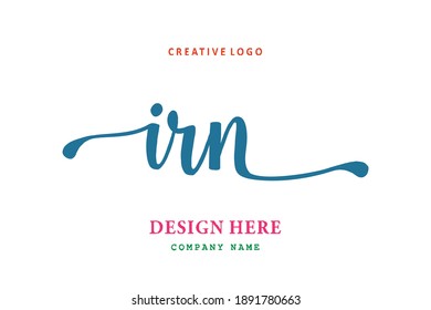 El logotipo de grabado IRN es sencillo, fácil de entender y autorizado