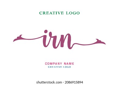 IRN lettering logo is simple, easy to understand and authoritative