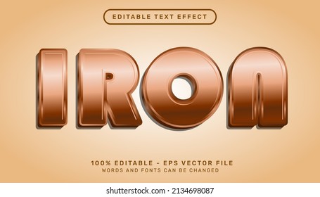 Iron  3d Text Effect And Editable Text Effect