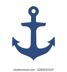iron anchor icon ocean navigation equipment