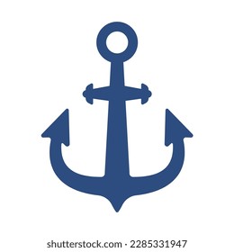 iron anchor icon ocean navigation equipment