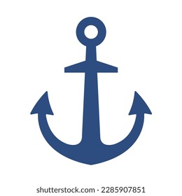 iron anchor icon ocean navigation equipment