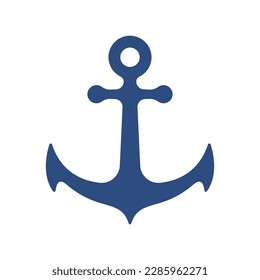iron anchor icon ocean navigation equipment