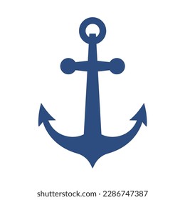 iron anchor icon ocean navigation equipment