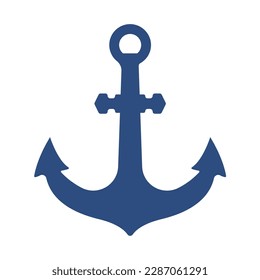 iron anchor icon ocean navigation equipment