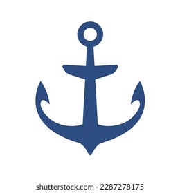 iron anchor icon ocean navigation equipment