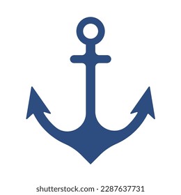 iron anchor icon ocean navigation equipment