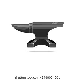 Iron anvil vector isolated on white background.