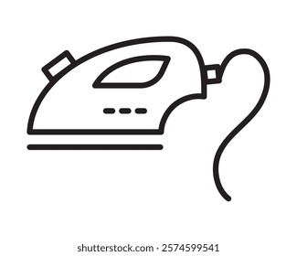 iron appliance icon isolated design