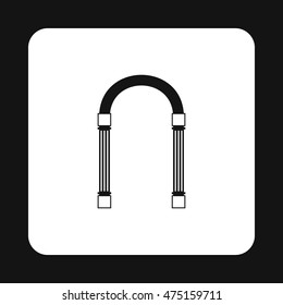 Iron arch icon in simple style isolated on white background. Construction symbol