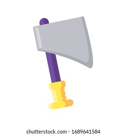 iron ax on white background vector illustration design