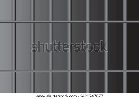 Iron bars jail. Black linear grid with gradient background.