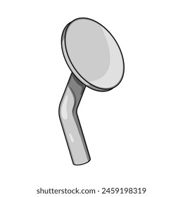 iron bent nail cartoon. hammer pin, head spike, old rust iron bent nail sign. isolated symbol vector illustration
